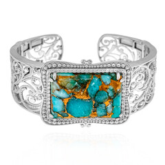 Bracciale in argento con Mosaico in Amazzonite (Dallas Prince Designs)