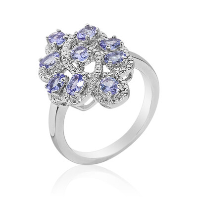 Anello in argento con Tanzanite