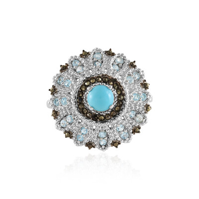 Anello in argento con Turchese Sleeping Beauty