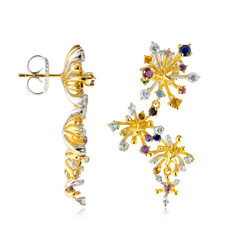 Orecchini in argento con Zaffiro Blu (Gems en Vogue)
