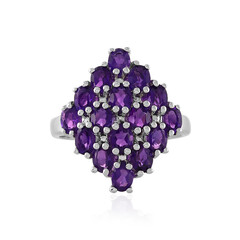 Anello in argento con Ametista Zambiana