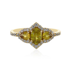 Anello in oro con Sfene