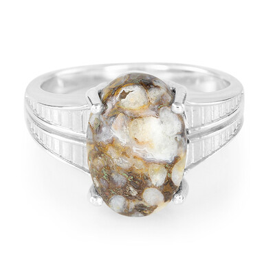 Anello da uomo in argento con Quarzo Dinosauro