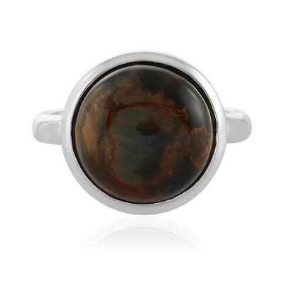 Anello in argento con Pietersite Dorata