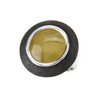 Anello in argento con Ambra Baltica