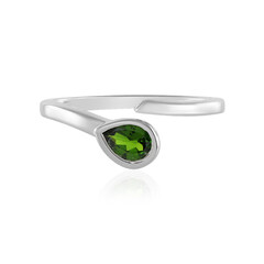 Anello in argento con Diopside Russo