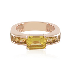 Anello in argento con Berillo Giallo