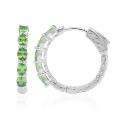 Orecchini in argento con Tsavorite