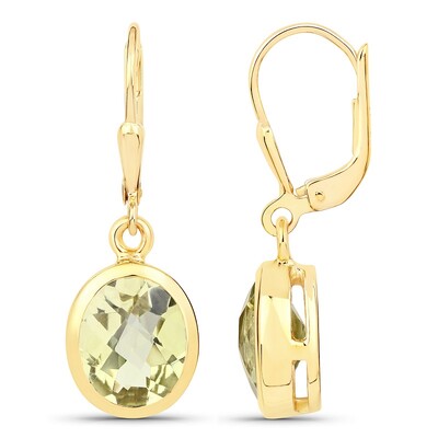 Orecchini in argento con Quarzo Limone