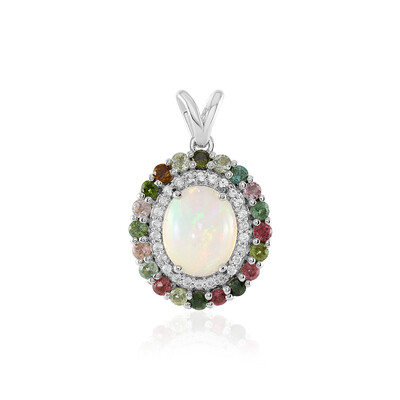 Ciondolo in argento con Opale di Welo