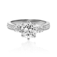 Anello in argento con Topazio Bianco