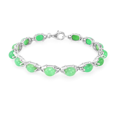 Bracciale in argento con Crisoprasio Imperiale