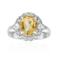 Anello in argento con Citrino