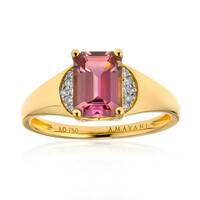 Anello in oro con Diasporo Rosa (AMAYANI)