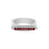 Anello in argento con Spinello Rosso