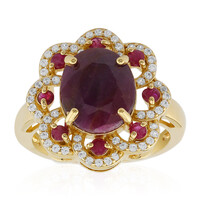 Anello in argento con Rubino