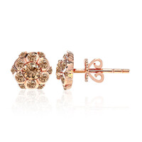 Orecchini in oro con Diamante Rose de France SI1 di Argyle