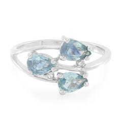 Anello in argento con Zaffiro Kanchanaburi
