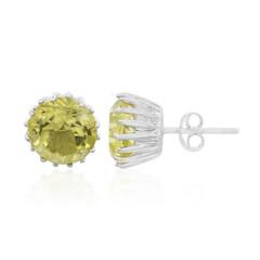 Orecchini in argento con Citrino Limone