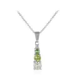 Collana in argento con Ametista Verde