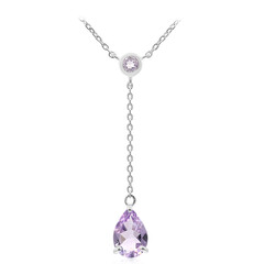 Collana in argento con Ametista Rose de France