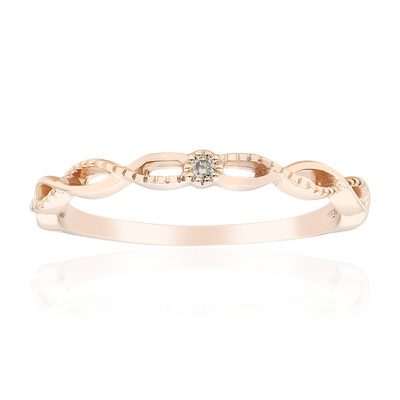 Anello in oro con Diamante Rose de France SI1 di Argyle (Annette)