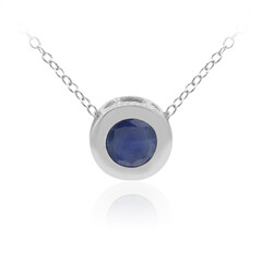 Collana in argento con Zaffiro Blu