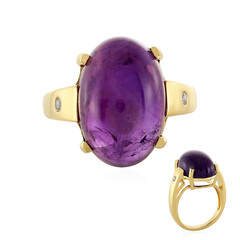 Anello in argento con Ametista Zambiana