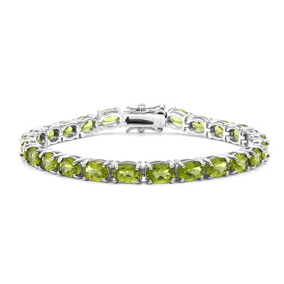 Bracciale in argento con Peridoto della Birmania