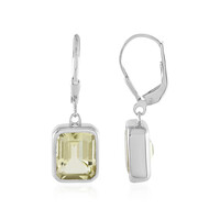 Orecchini in argento con Quarzo Limone