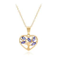 Collana in argento con Tanzanite