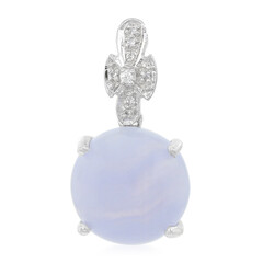 Ciondolo in argento con Agata Blue Lace