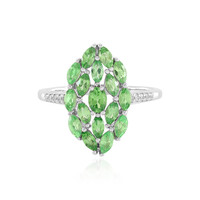 Anello in argento con Tsavorite