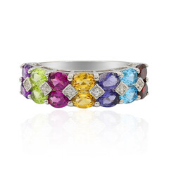 Anello in argento con Rodolite
