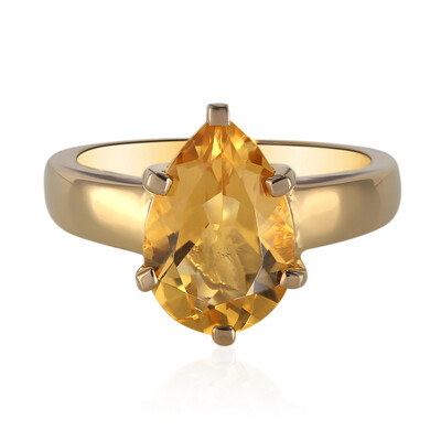 Anello in argento con Citrino