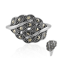 Anello in argento con Marcassite