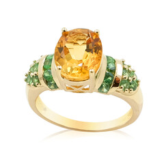 Anello in oro con Citrino