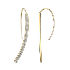 Orecchini in argento con Diamante I3 (I)