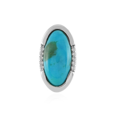 Ciondolo in argento con Turchese (MONOSONO COLLECTION)