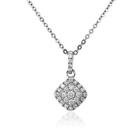 Collana in platino con Diamante Flawless (F) (LUCENT DIAMONDS)