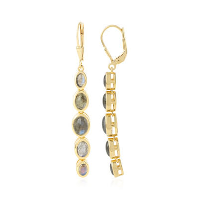 Orecchini in argento con Labradorite Blu Maniry (KM by Juwelo)