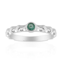 Anello in argento con Smeraldo Russo