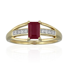 Anello in oro con Rubino Keniano