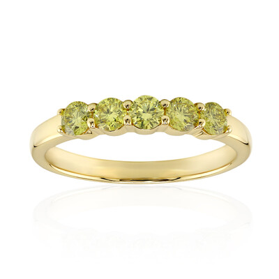 Anello in oro con Diamante Giallo VS1 (Annette)