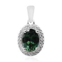 Ciondolo in argento con Apatite Cromo