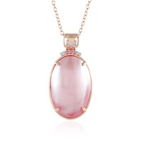 Collana in argento con Perla Mabe Rosa (Gems en Vogue)