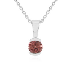 Collana in argento con Zircone Rosa