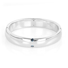 Anello in argento con Diamante Blu Royal