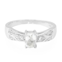 Anello in argento con Goshenite