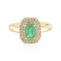 Anello in argento con Smeraldo Russo